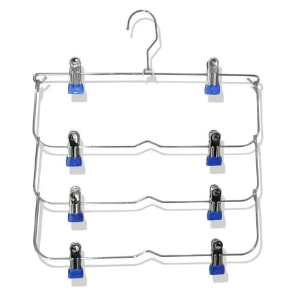 Multi Functional Home Non Slip Metal Pants Rack Stainless Steel Hanger Storage Skirt Rack