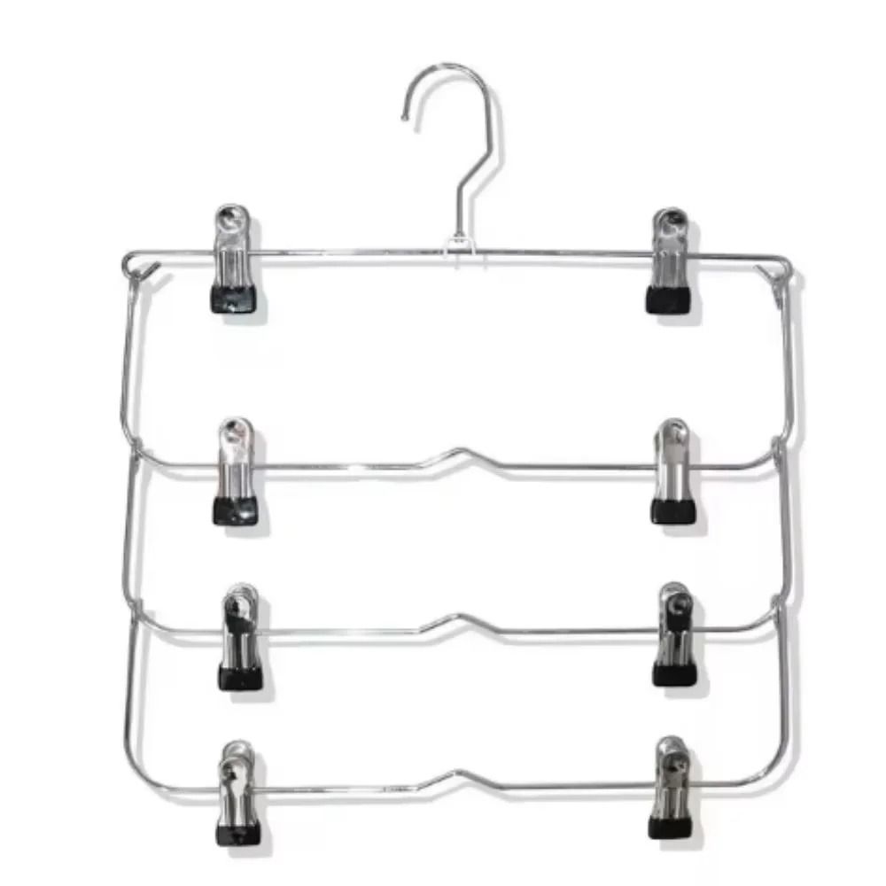Multi Functional Home Non Slip Metal Pants Rack Stainless Steel Hanger Storage Skirt Rack