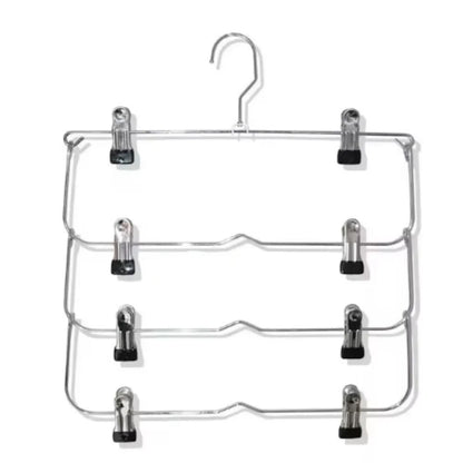 Multi Functional Home Non Slip Metal Pants Rack Stainless Steel Hanger Storage Skirt Rack