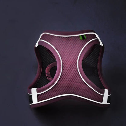Reflective Adjustable Pet Harness and Leash Set for Small and Medium Dogs