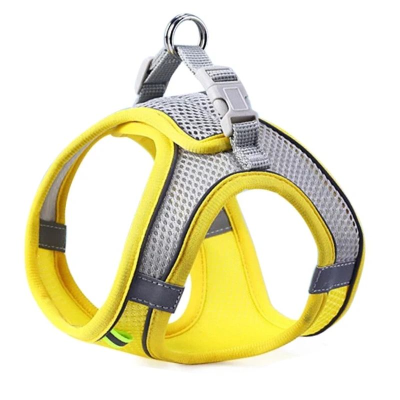 Reflective Adjustable Pet Harness and Leash Set for Small and Medium Dogs
