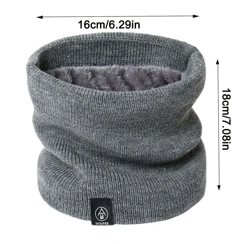 Knitted Acrylic Ring Scarf Winter Snood for Women and Men
