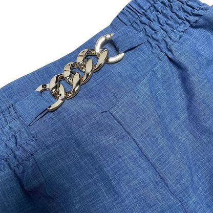 High Waist Solid Color Wide Leg Pants Summer Chic Loose Elegant Flared Trousers for Women