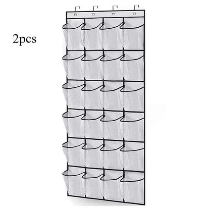 Wall Mounted 24 Pocket Door Organizer for Shoes and Accessories