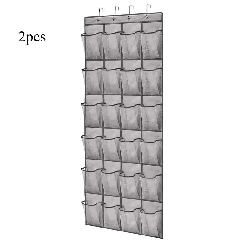 Wall Mounted 24 Pocket Door Organizer for Shoes and Accessories