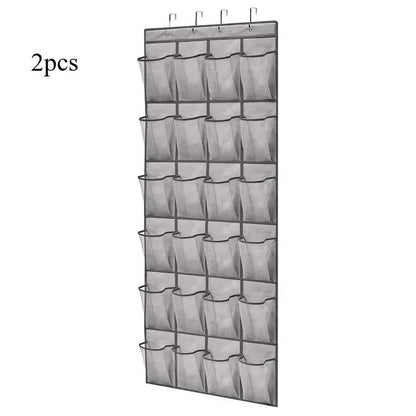 Wall Mounted 24 Pocket Door Organizer for Shoes and Accessories