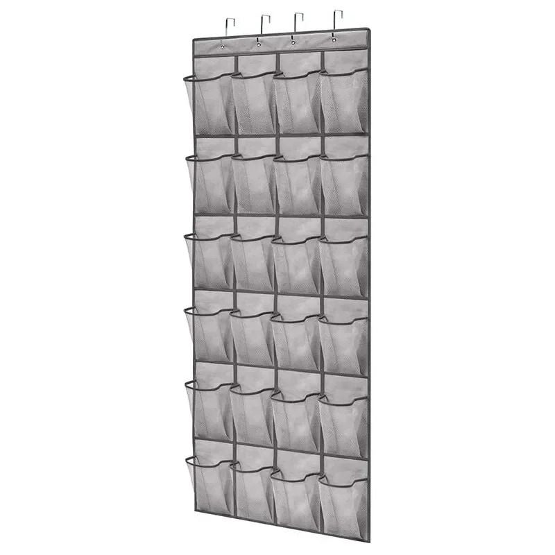 Wall Mounted 24 Pocket Door Organizer for Shoes and Accessories