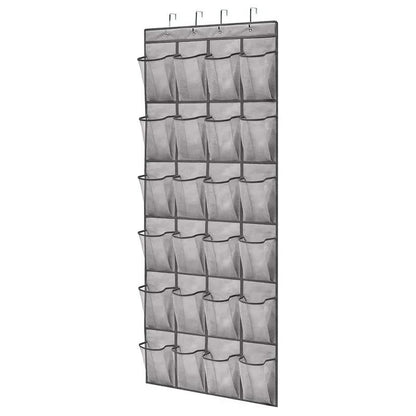 Wall Mounted 24 Pocket Door Organizer for Shoes and Accessories