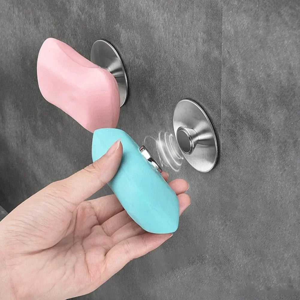 Stainless Steel Magnetic Soap Holder, Wall Mounted Soap Saver, Portable Dispenser for Bathroom and Kitchen