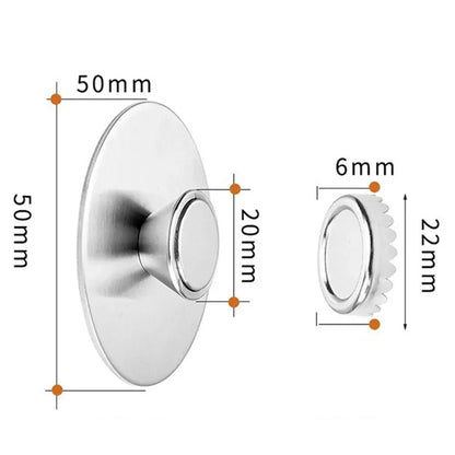 Stainless Steel Magnetic Soap Holder, Wall Mounted Soap Saver, Portable Dispenser for Bathroom and Kitchen