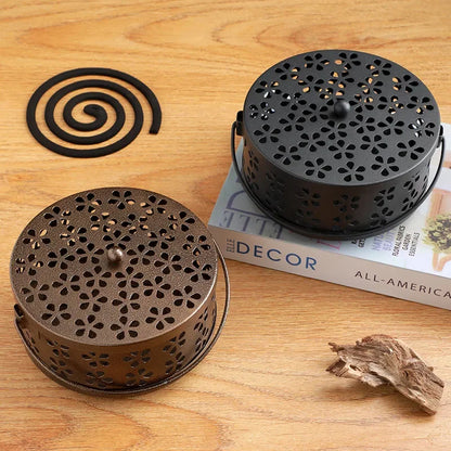 Portable Mosquito Repellent Tray Holder, Sandalwood Burner Box, Fire Resistant Insect Repellent for Household Kitchen