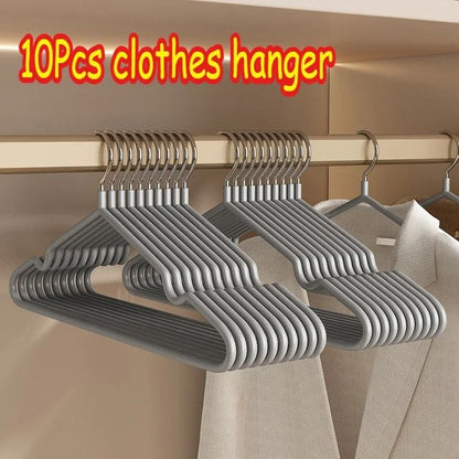 Non Slip Metal Suit and Coat Hangers Heavy Duty Clothes Organizer with Round Notches