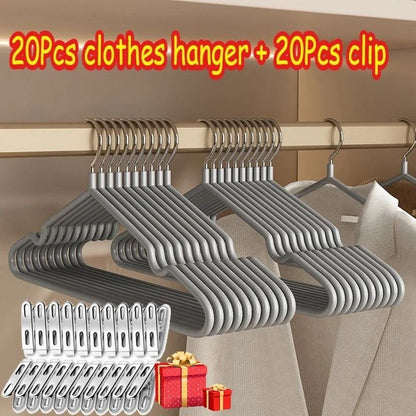 Non Slip Metal Suit and Coat Hangers Heavy Duty Clothes Organizer with Round Notches