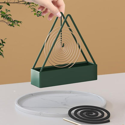 Modern Iron Incense Holder, Coil Incense Burner Frame, Mosquito Repellent Rack for Home, Bedroom, Patio