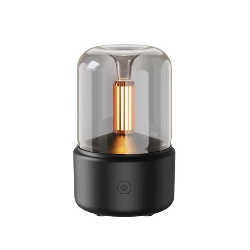 4 oz (120 mL) Candlelight Aroma Diffuser & Cool-Mist Humidifier – USB Rechargeable Night Light for Relaxing Ambience