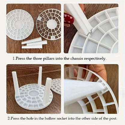 360 Degree Rotating Brush Organizer Makeup and Desk Storage Holder