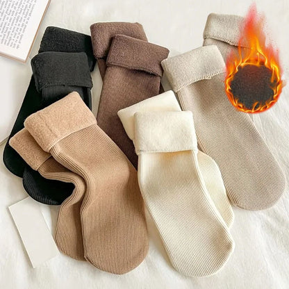 Winter Warm Thick Thermal Socks Five Pair Set Unisex Snow Socks