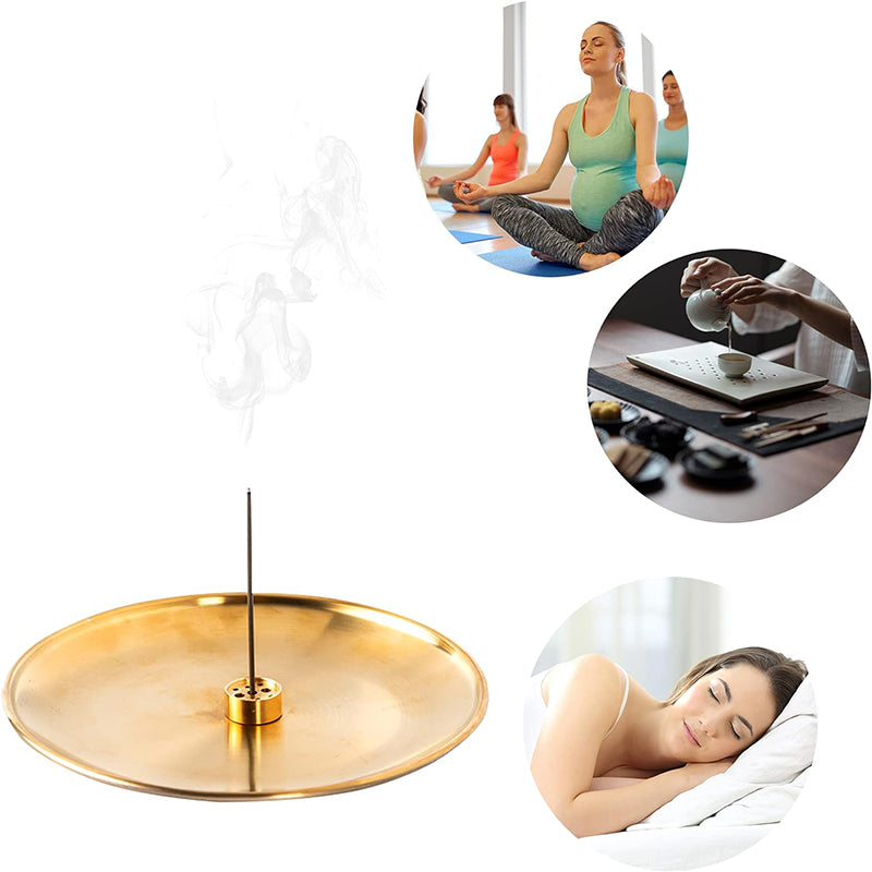 Metal Incense Burner, Brass Incense Tray, Sage Holder Palo Santo Holder Home Decor Crafts