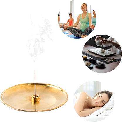 Metal Incense Burner, Brass Incense Tray, Sage Holder Palo Santo Holder Home Decor Crafts