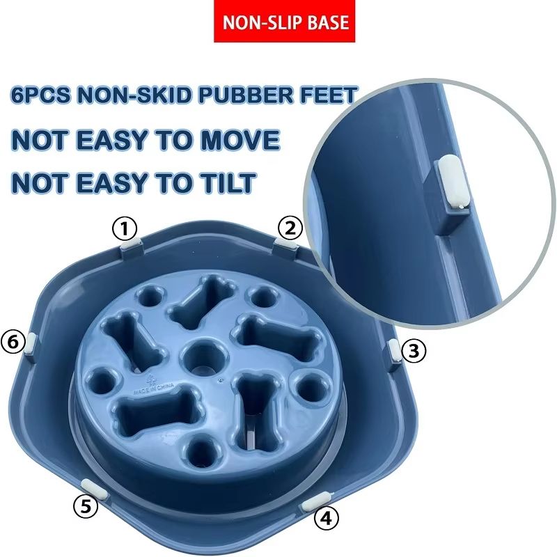 Puzzle Slow Feeder Dog & Cat Bowl – Non-Slip Slow-Eat Pet Feeding Dish for Small, Medium & Large Breeds