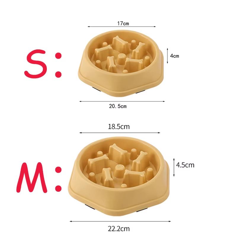 Puzzle Slow Feeder Dog & Cat Bowl – Non-Slip Slow-Eat Pet Feeding Dish for Small, Medium & Large Breeds