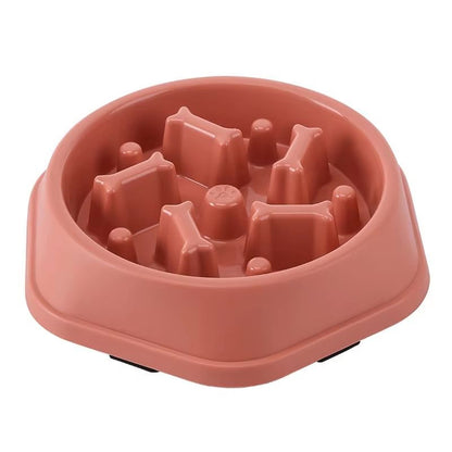 Puzzle Slow Feeder Dog & Cat Bowl – Non-Slip Slow-Eat Pet Feeding Dish for Small, Medium & Large Breeds
