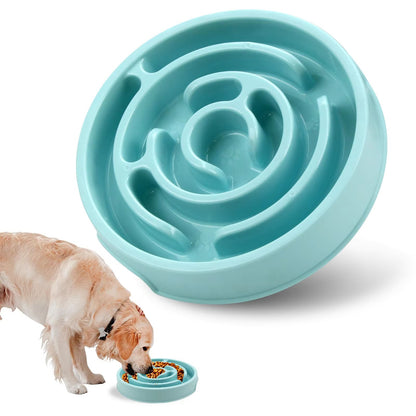 Eco Dog Slow Feeder Bowl – Non-Slip Puzzle & Anti-Gulp Dish for Large, Medium & Small Dogs