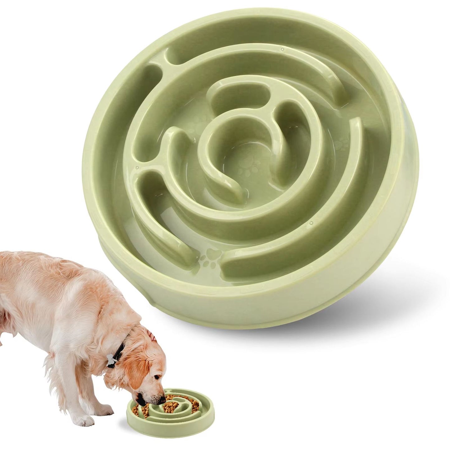 Eco Dog Slow Feeder Bowl – Non-Slip Puzzle & Anti-Gulp Dish for Large, Medium & Small Dogs