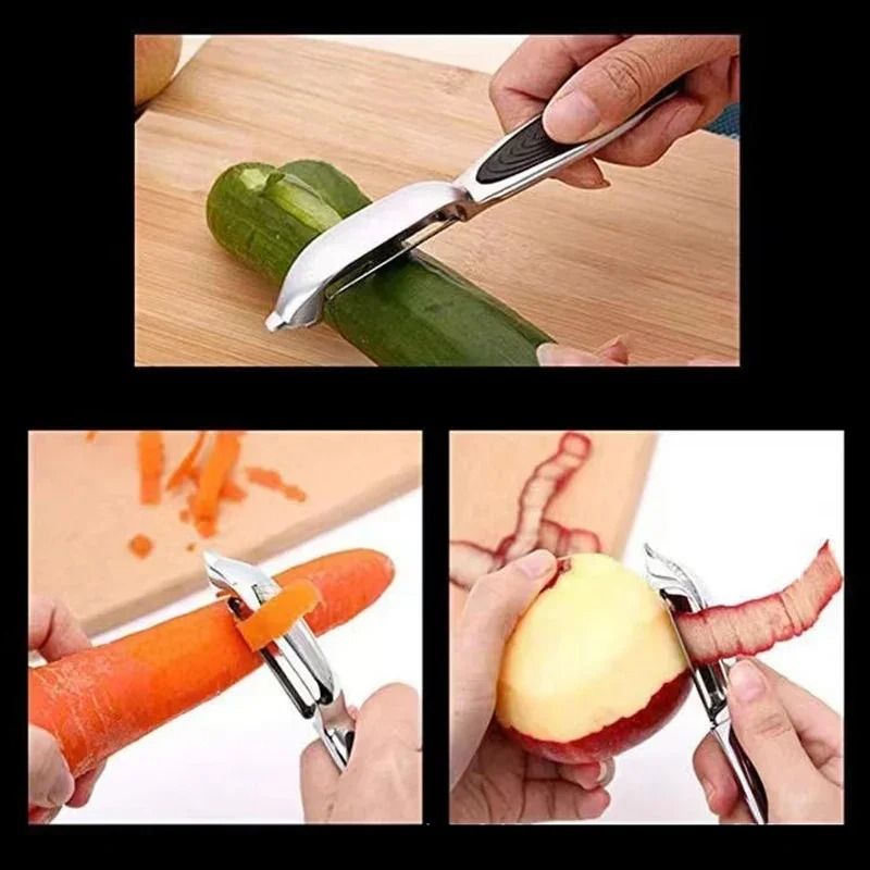 Stainless Steel Multi Function Vegetable Peeler and Fruit Cutter