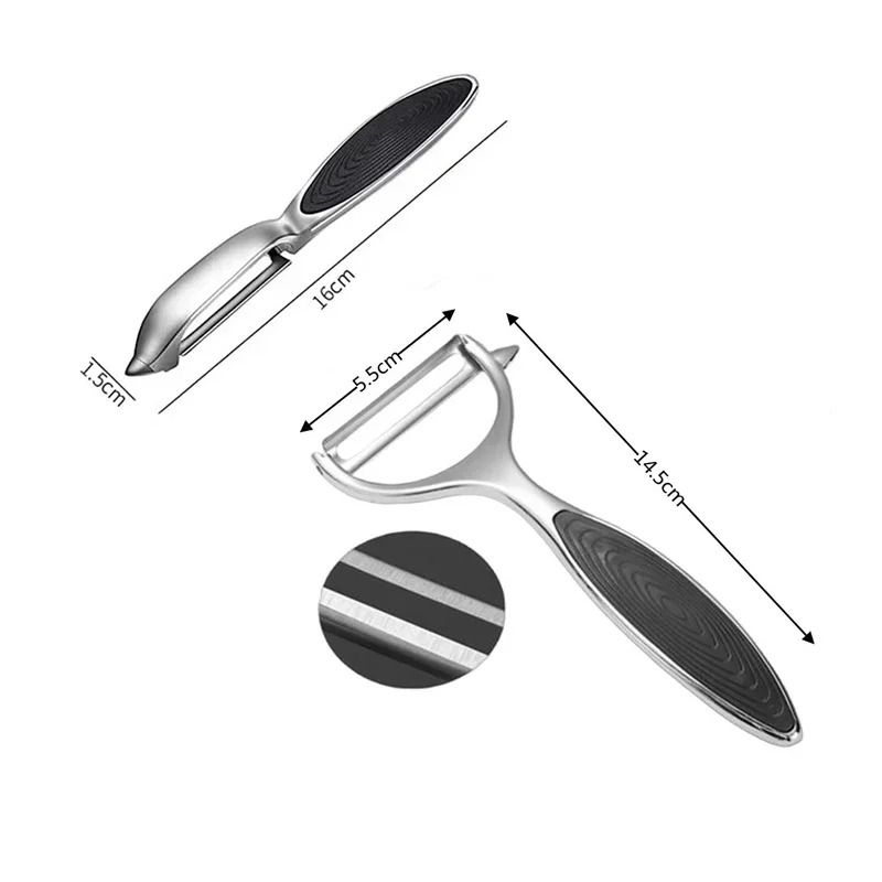 Stainless Steel Multi Function Vegetable Peeler and Fruit Cutter
