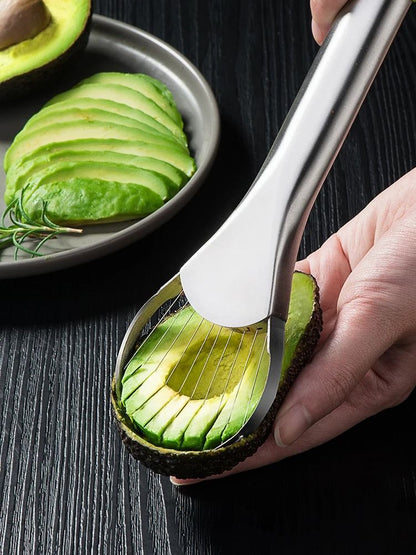 Stainless Steel Avocado Slicer and Fruit Cutter Kitchen Tool