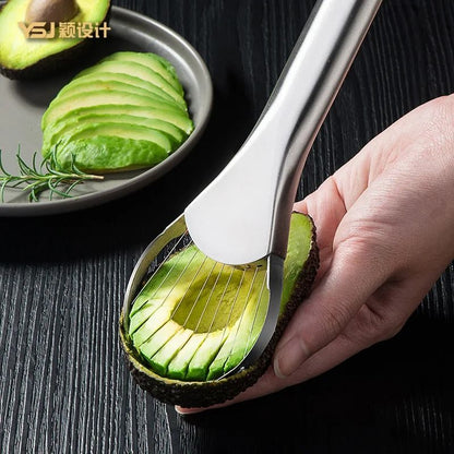 Stainless Steel Avocado Slicer and Fruit Cutter Kitchen Tool