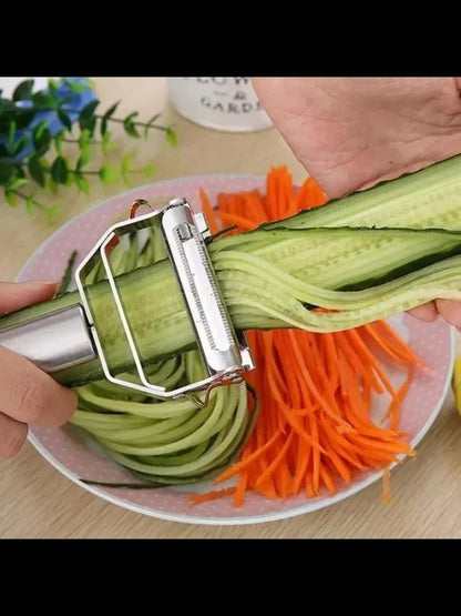 2 in 1 Stainless Steel Vegetable Peeler and Grater Kitchen Tool