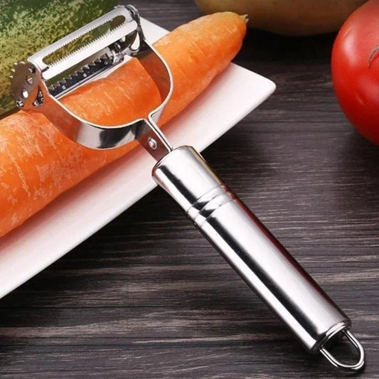 2 in 1 Stainless Steel Vegetable Peeler and Grater Kitchen Tool