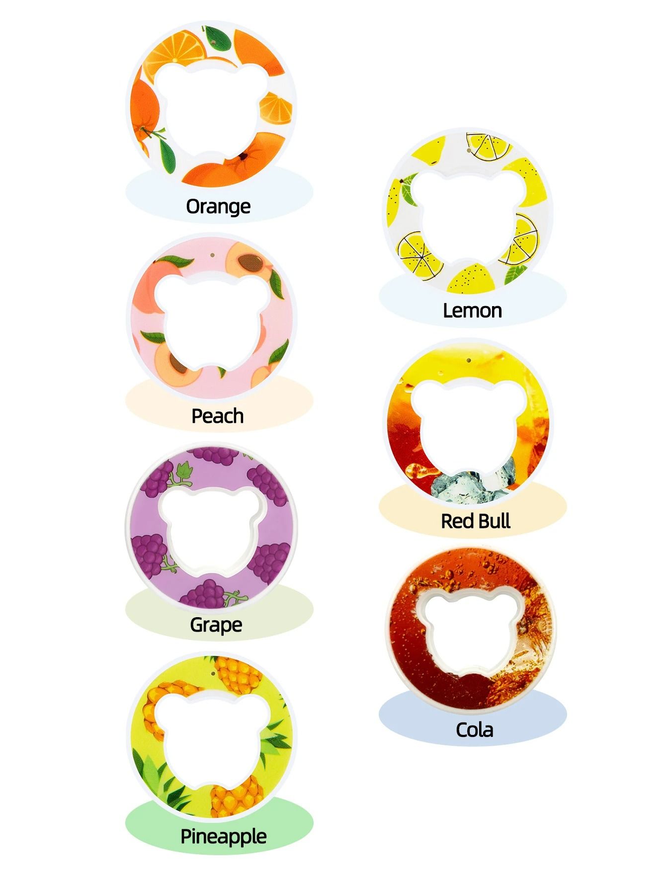 Bear Fruit Flavor Pods for Water Bottles Zero Sugar Zero Calorie Drink Enhancers