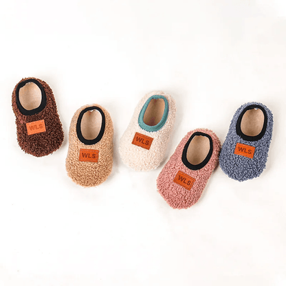 CozySteps Plush Baby Slippers – Soft Anti-Slip Toddler Floor Shoes for Warm Indoor Comfort