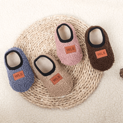 CozySteps Plush Baby Slippers – Soft Anti-Slip Toddler Floor Shoes for Warm Indoor Comfort