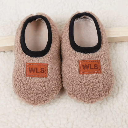 CozySteps Plush Baby Slippers – Soft Anti-Slip Toddler Floor Shoes for Warm Indoor Comfort