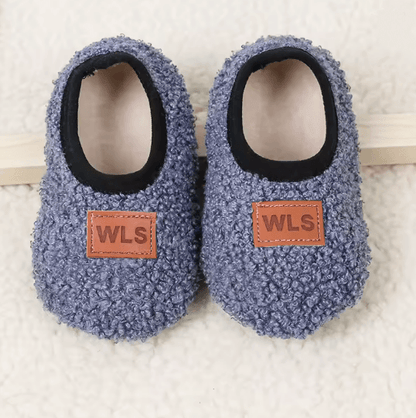 CozySteps Plush Baby Slippers – Soft Anti-Slip Toddler Floor Shoes for Warm Indoor Comfort