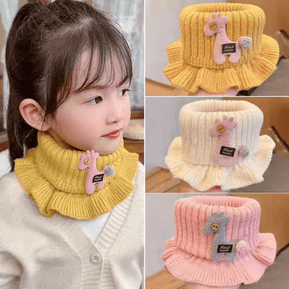 SnuggleGiraffe Knitted Baby Scarf – Soft Winter Neck Warmer for Kids and Toddlers