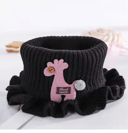 SnuggleGiraffe Knitted Baby Scarf – Soft Winter Neck Warmer for Kids and Toddlers
