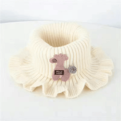 SnuggleGiraffe Knitted Baby Scarf – Soft Winter Neck Warmer for Kids and Toddlers
