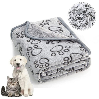 Cozy Cartoon Pet Blanket for Cats and Dogs