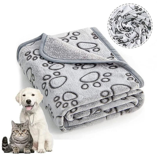 Cozy Cartoon Pet Blanket for Cats and Dogs