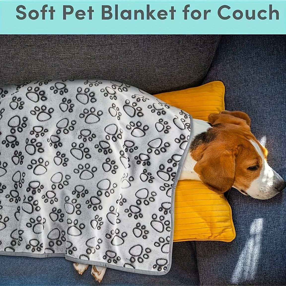 Cozy Cartoon Pet Blanket for Cats and Dogs