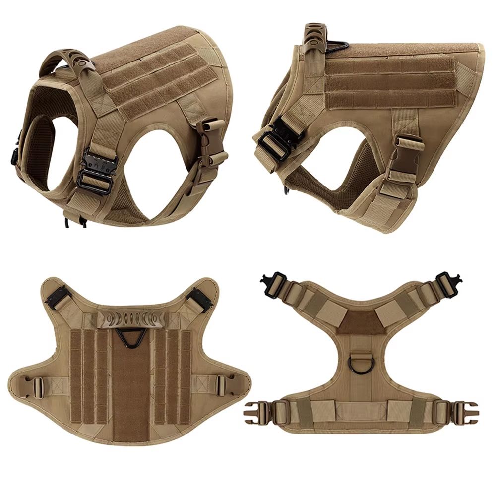 K9Force Elite Tactical Dog Harness – Large Military Style Vest for German Shepherd, Malinois & Working Breeds