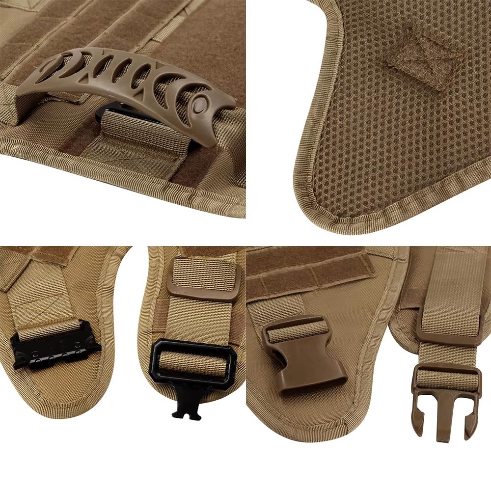 K9Force Elite Tactical Dog Harness – Large Military Style Vest for German Shepherd, Malinois & Working Breeds