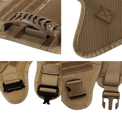 K9Force Elite Tactical Dog Harness – Large Military Style Vest for German Shepherd, Malinois & Working Breeds