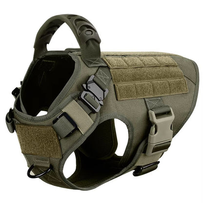 K9Force Elite Tactical Dog Harness – Large Military Style Vest for German Shepherd, Malinois & Working Breeds