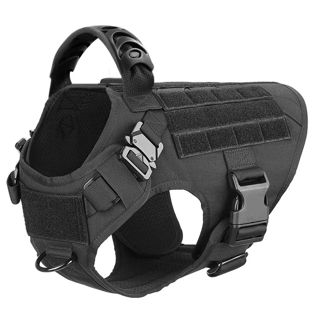 K9Force Elite Tactical Dog Harness – Large Military Style Vest for German Shepherd, Malinois & Working Breeds